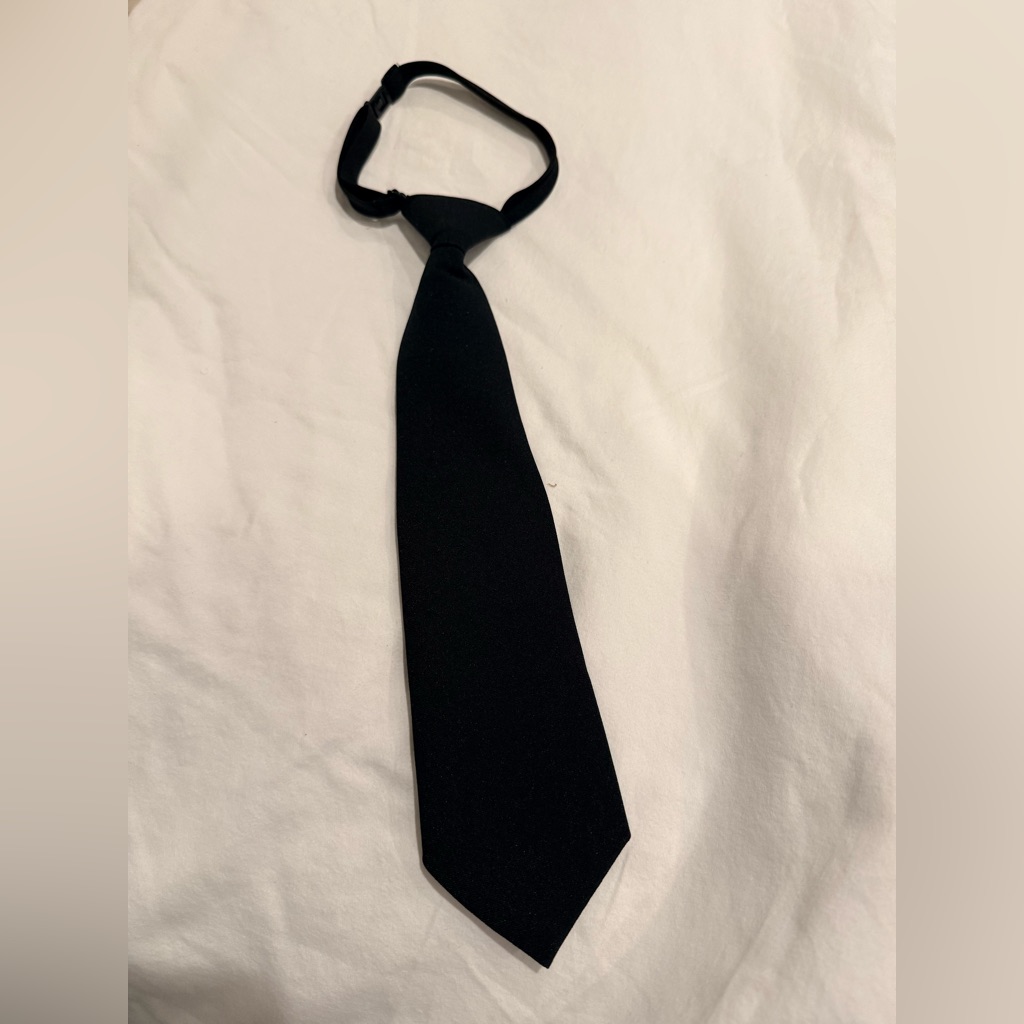 Kids Classic Black Necktie